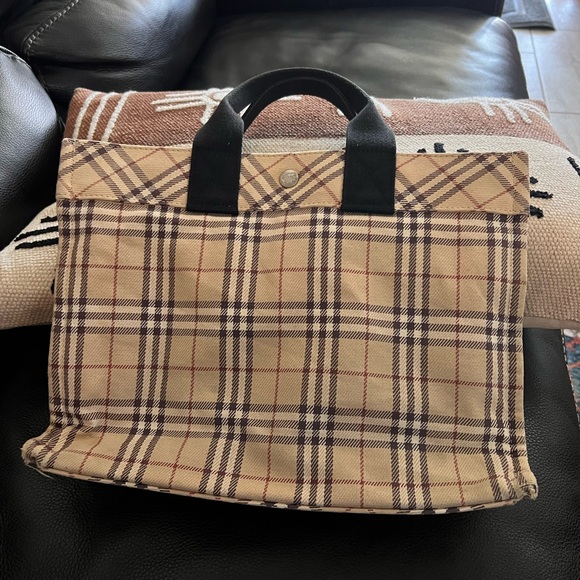 Burberry Blue Label Check Tote Bag-COA included - Picture 1 of 16